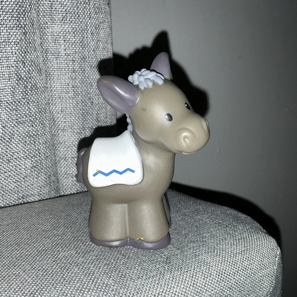 Vtg 2001 FISHER PRICE LITTLE PEOPLE Christmas Nativity DONKEY‎ Replacement Part